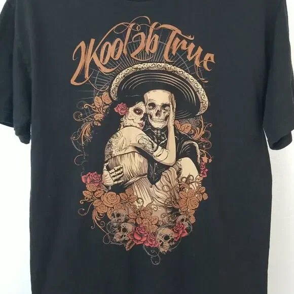 2K2BT Black Graphic T Shirt size Large 21221-0372 - Picture 3 of 5